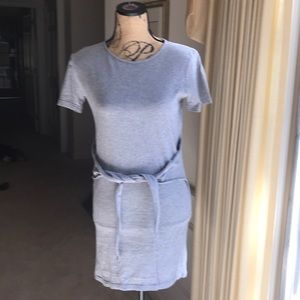 T-shirt dress with flattering tie! Like new!